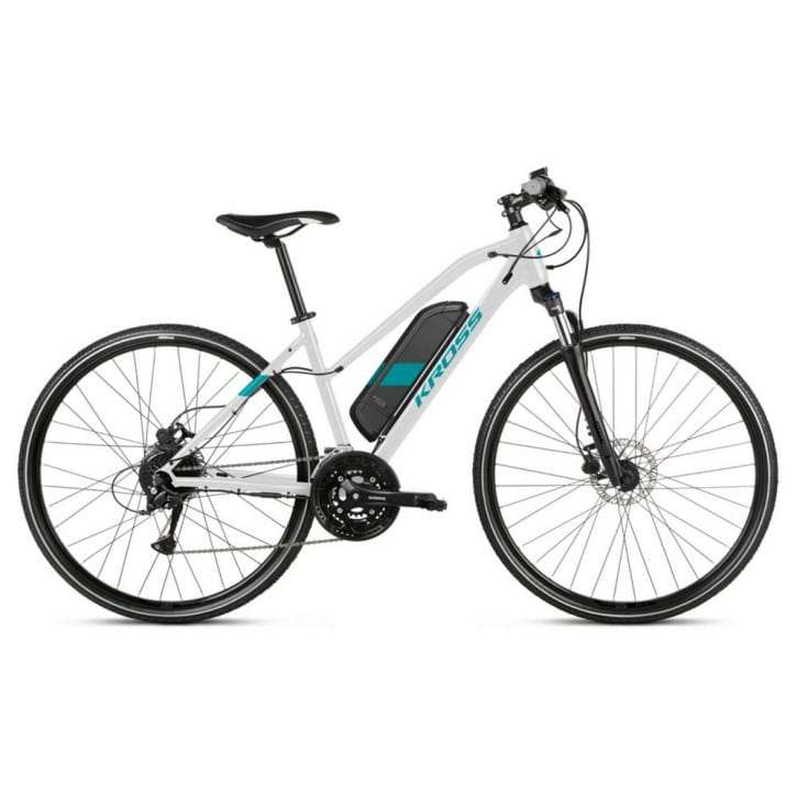 Kross Evado Hybrid 1.0 D white turquoise RH-L