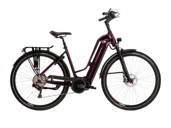 Kross Trans Hybrid Prestige Trapez 630 Wh violet 2022 - RH-L
