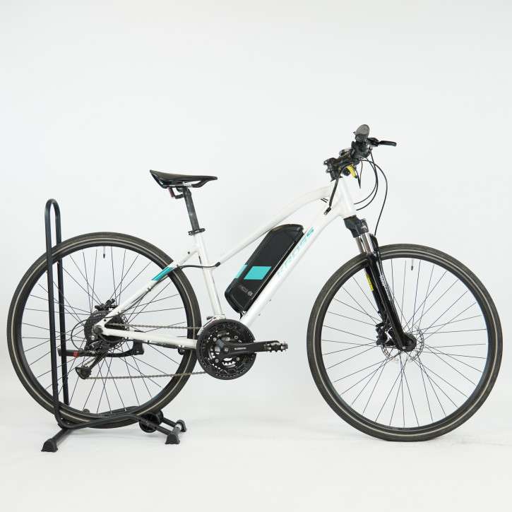 Kross Evado Hybrid 1.0 D white turquoise RH-M Gebrauchtrad