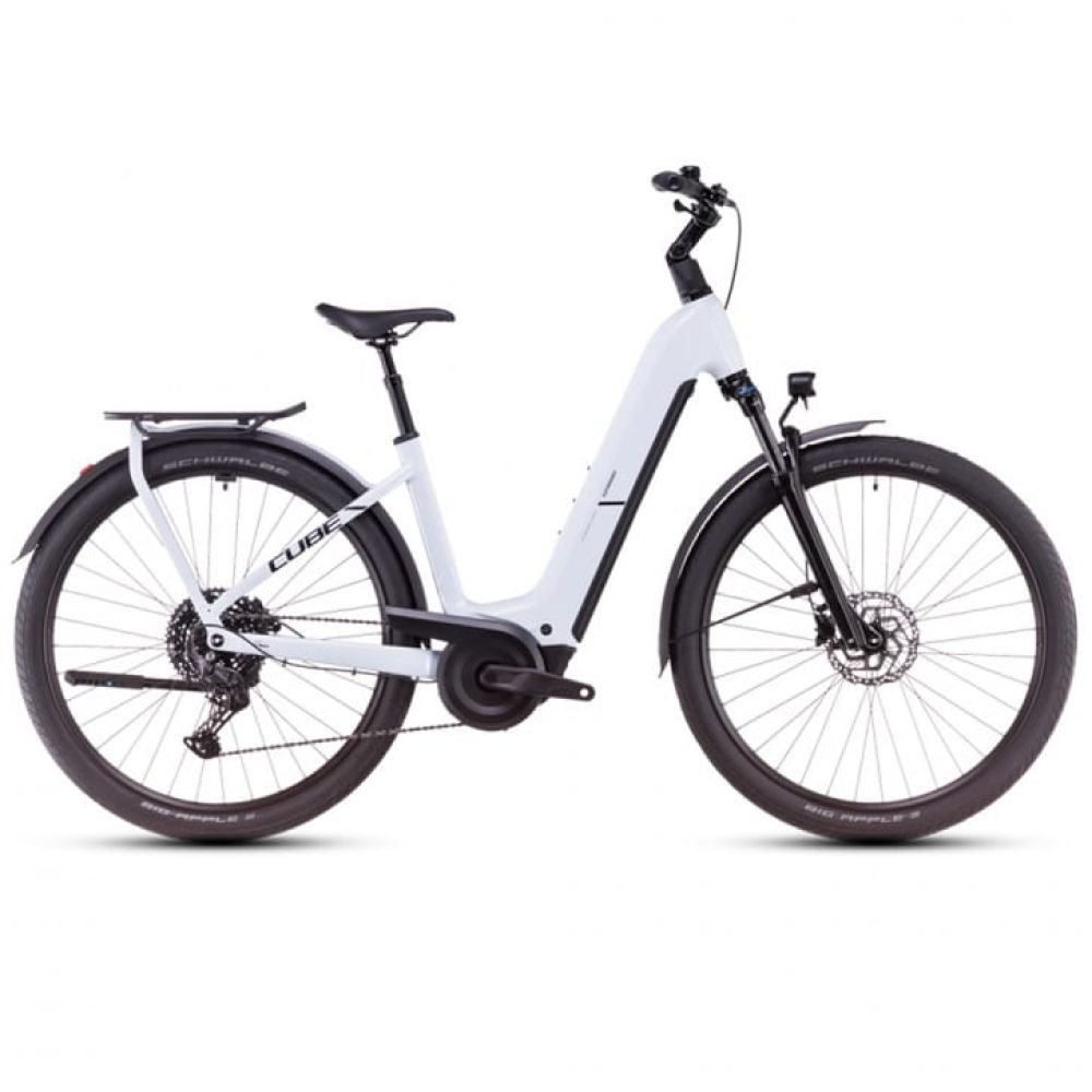 Cube Kathmandu Hybrid ONE 800 polarwhite´n´black 2025 Easy Entry - RH 50 cm