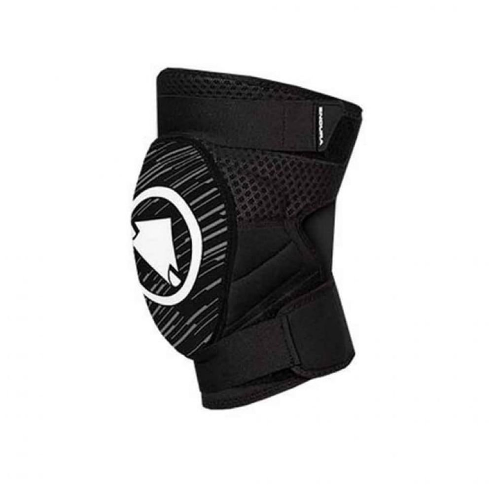 Endura Singletrack Knieprotektoren II Schwarz/Weiß L-XL