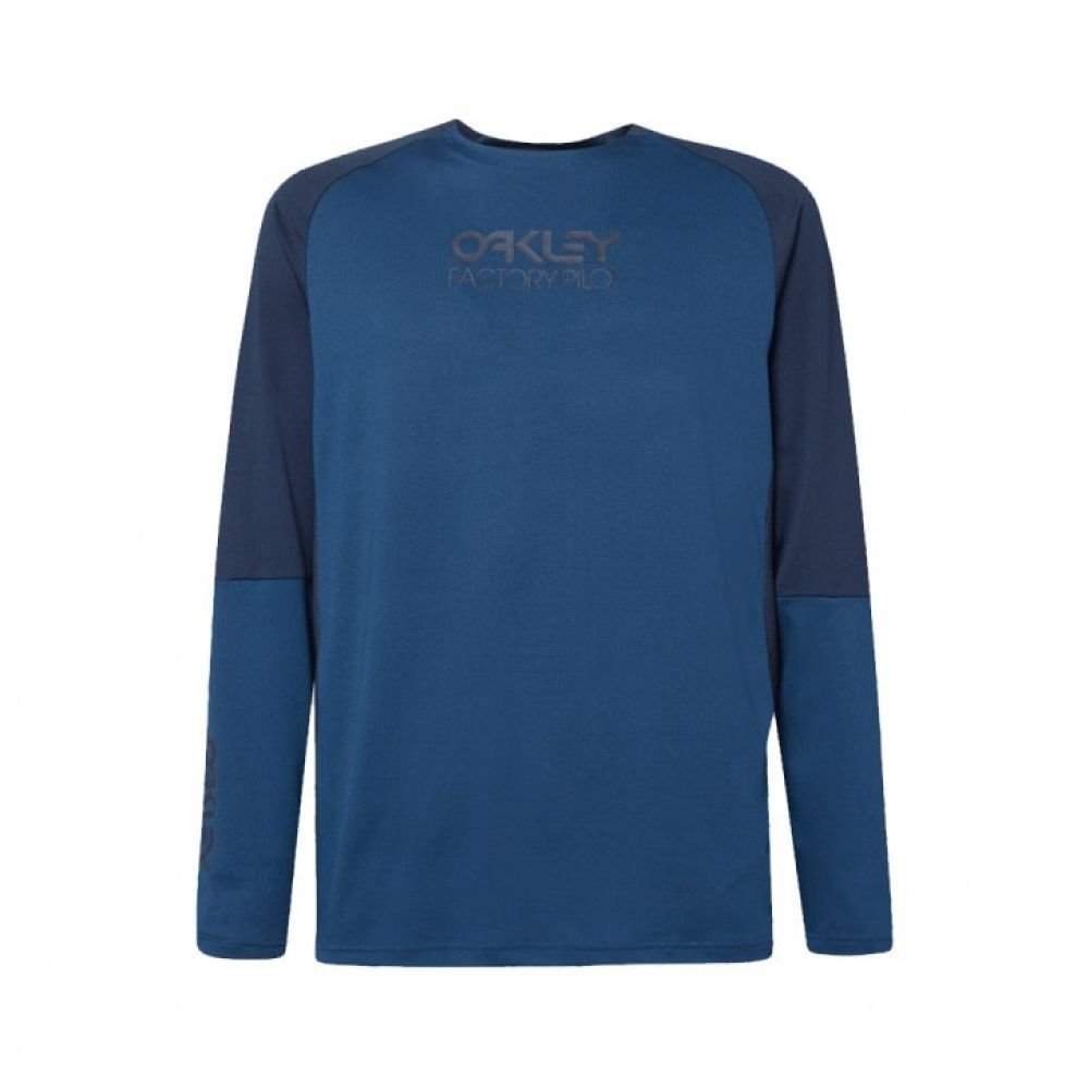 Oakley Factory Pilot MTB LS Jersey Poseidon M
