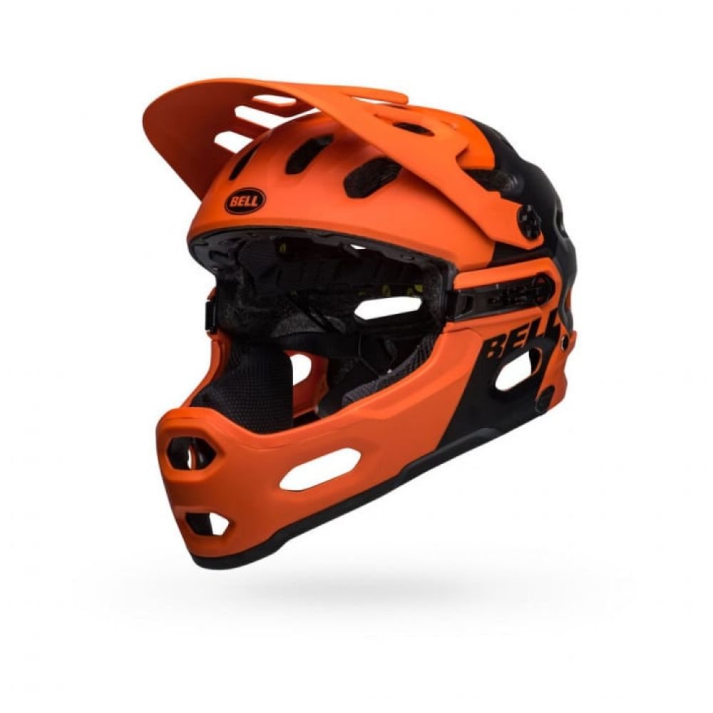 Bell Super 3R MIPS matte orange black M