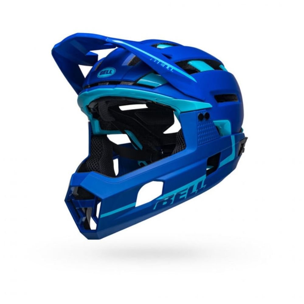 Bell Helm Super Air R Spherical matte/gloss blue M