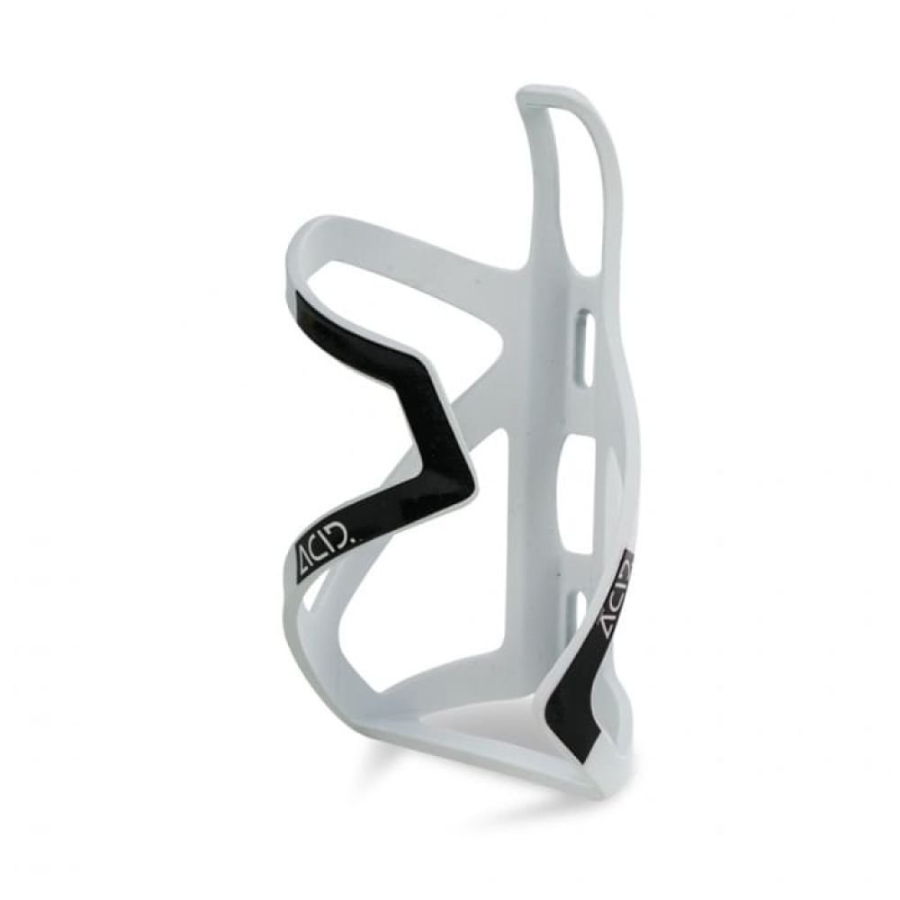 Cube ACID Flaschenhalter HPP Sidecage matt white´n´glossy black