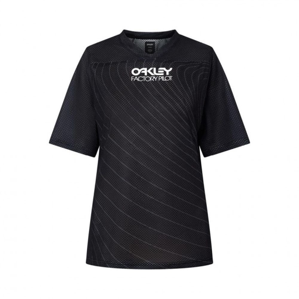 Oakley Women's Factory Pilot RC SS Jersey blackout - L