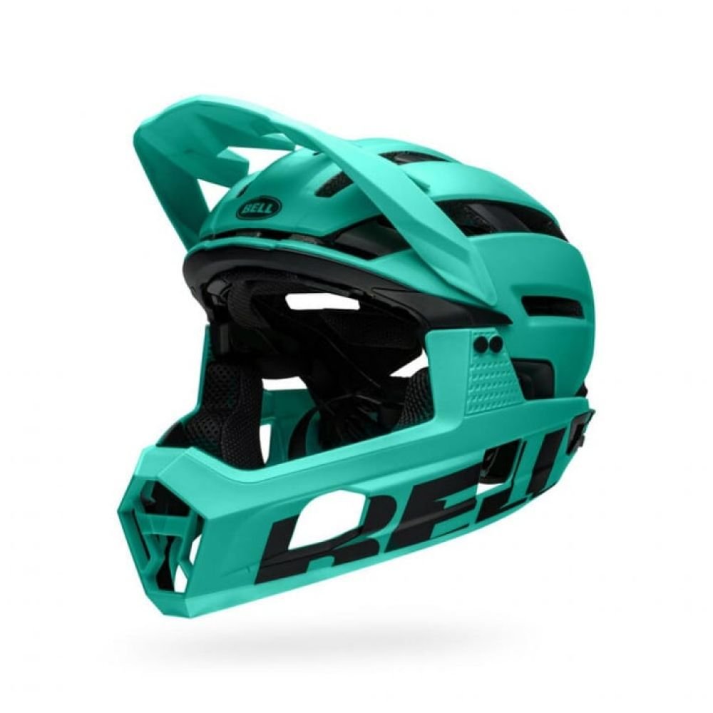 Bell Super Air R Spherical Fahrradhelm matte turquoise/black - M