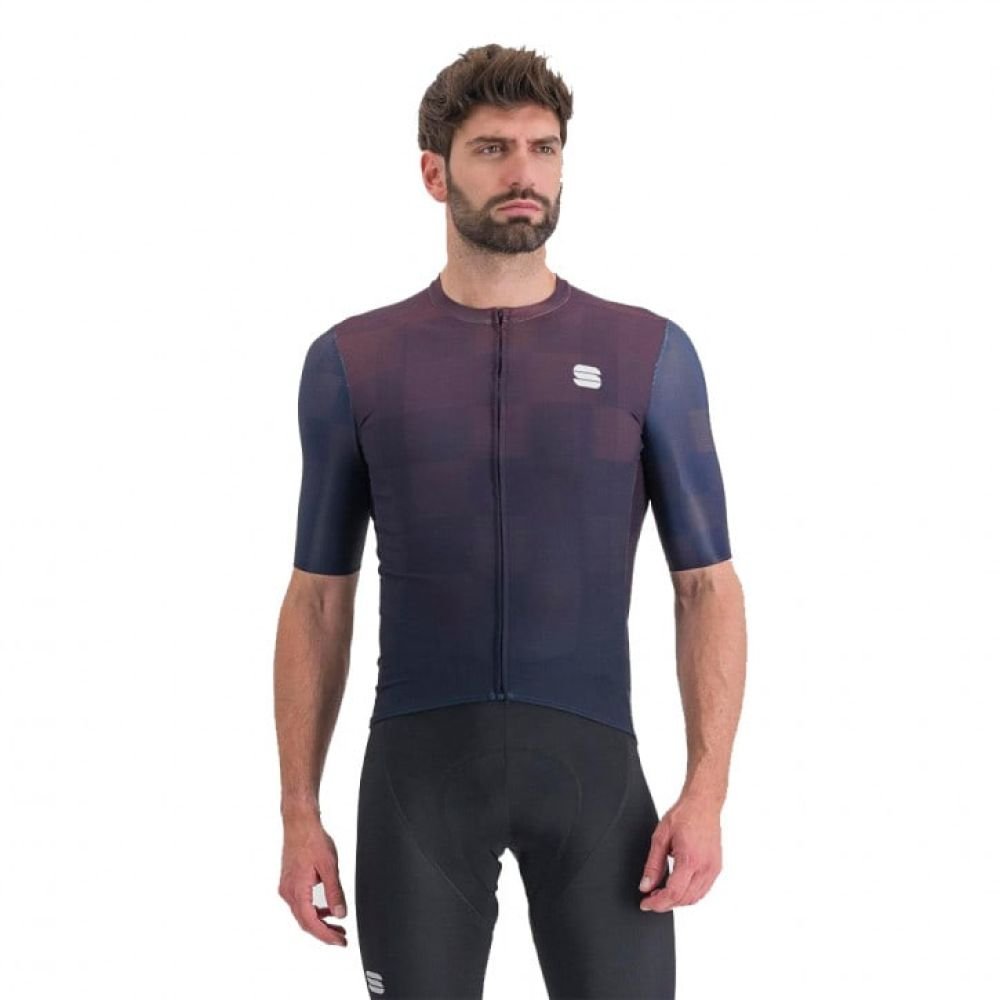 Sportful Rocket Jersey galaxy blue mulled grape - L