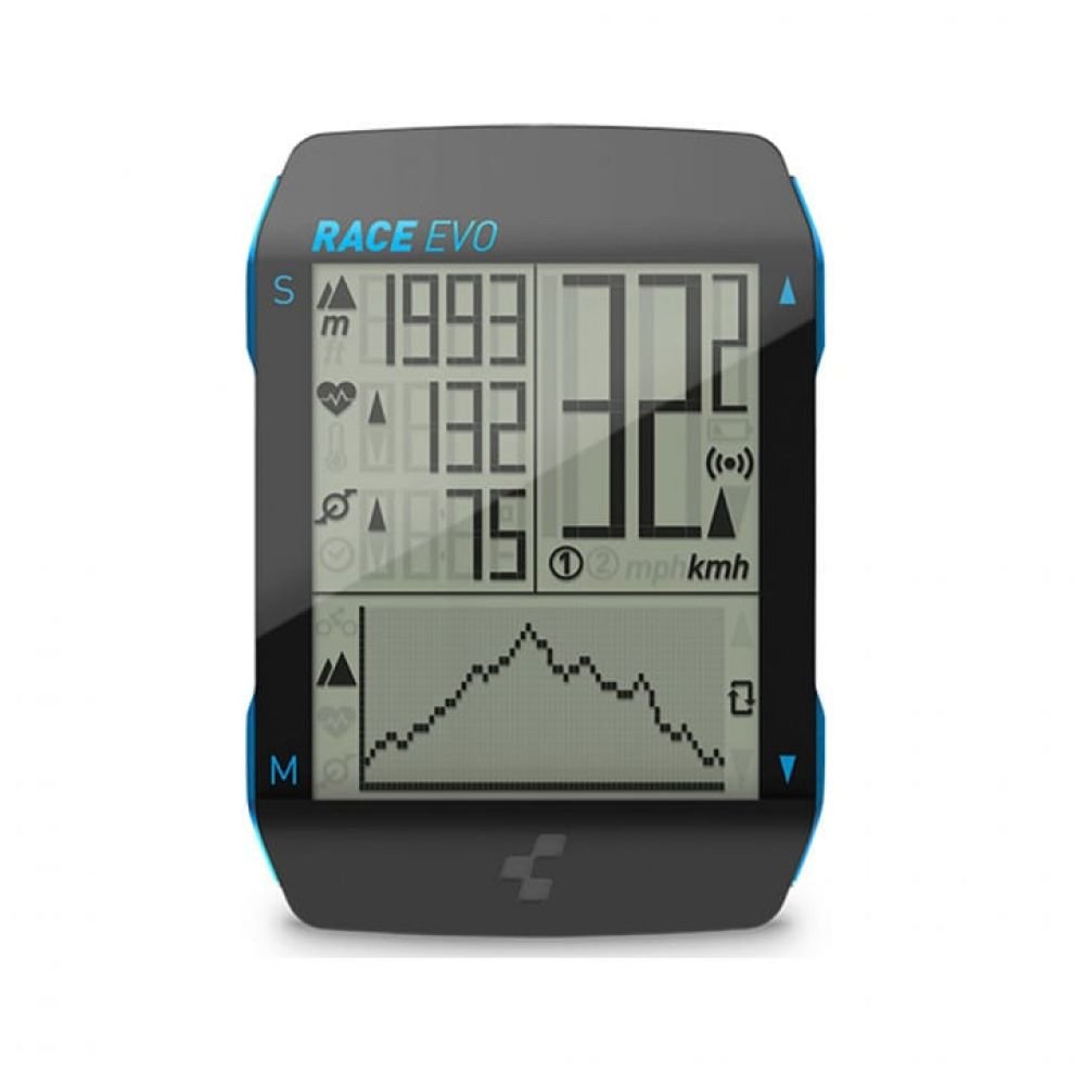 Cube Fahrradcomputer RACE EVO black´n´blue metallic