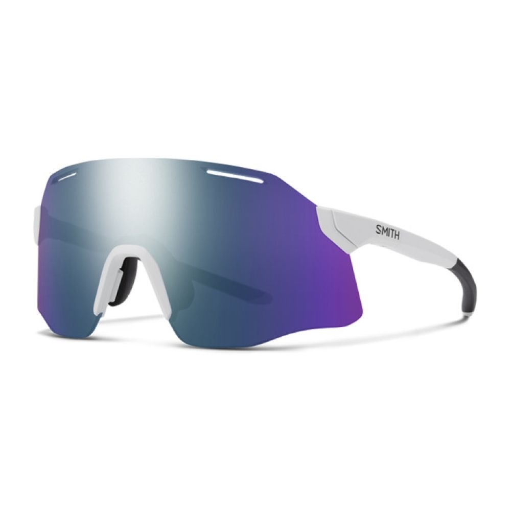 Smith Brille Vert white/Chromapop violet mirror