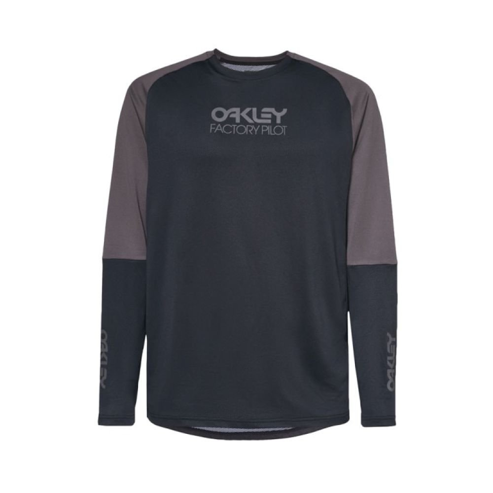 Oakley Factory Pilot MTB LS Jersey II black/forged - S
