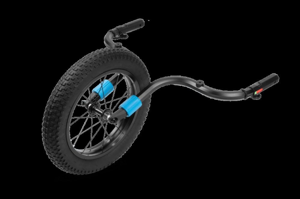 Cube Fat Wheel Jogger Kit für Kinder Fahrradanhänger Double black