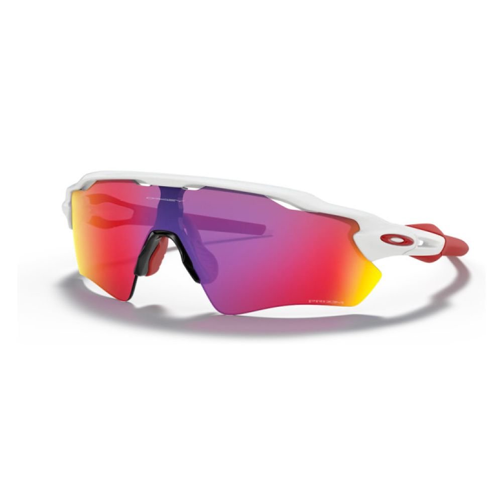 Oakley Brille Radar EV Path polished white / PRIZM Road