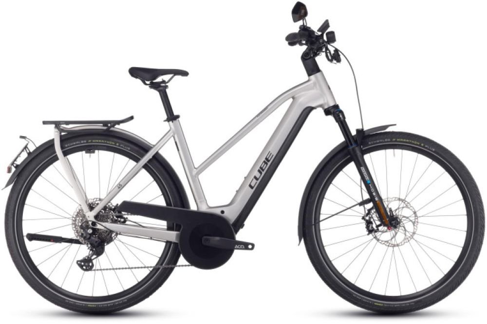 Cube Kathmandu Hybrid 45 750 grey'n'reflex Trapeze - RH 54 cm