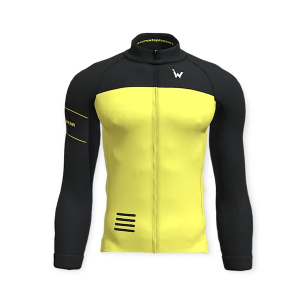 IW Cycling Wear Jersey Windproof  black lime - M