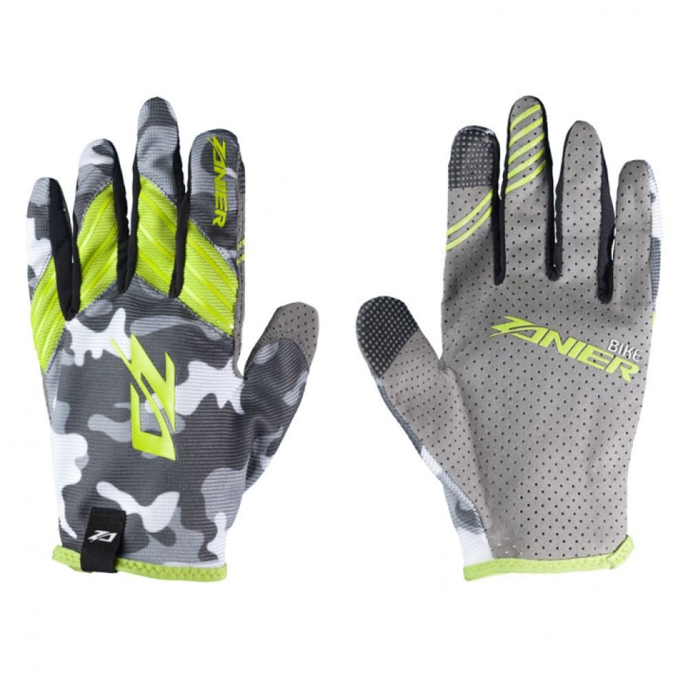 Zanier Gloves SHREDDER unisex camo lime M