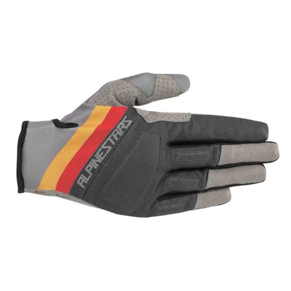 Alpinestars Aspen Pro Glove Mid Gray Ochre Red S