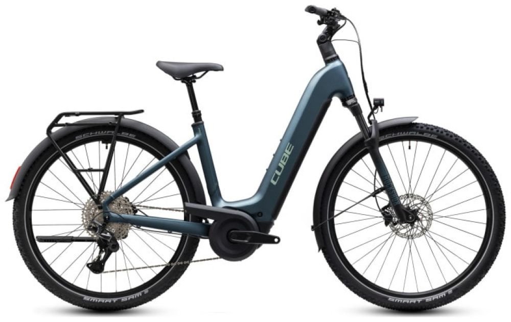 Cube Nuride Hybrid Pro 800 deepteal´n´blue Easy Entry - RH 54 cm