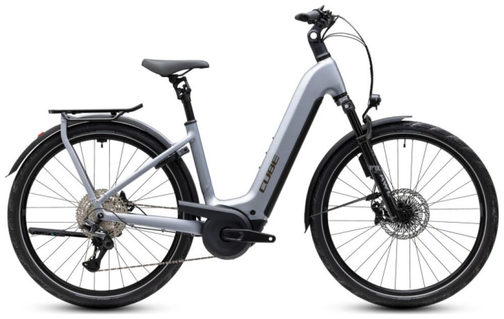 Cube Kathmandu Hybrid EXC 800 slategrey´n´chrome Easy Entry - RH 54 cm